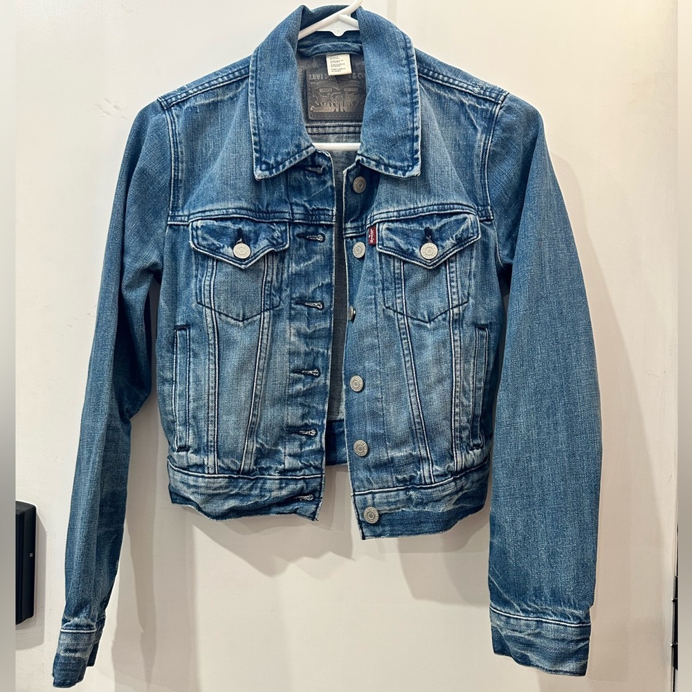Levi's Authentic Trucker Denim Jacket Womens Size XS Medium Wash